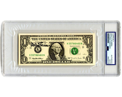 Mercury, Gemini & Apollo Astronaut Wally Schirra Signed $1 Dollar Bill PSA Auto
