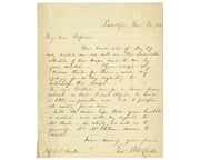 George McClellan Signed Civil War Dated Letter on War Maps and Overwork PSA Auto
