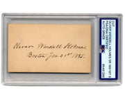 Fireside Poet Oliver Wendell Holmes Sr. Signed Cut PSA 8 Auto