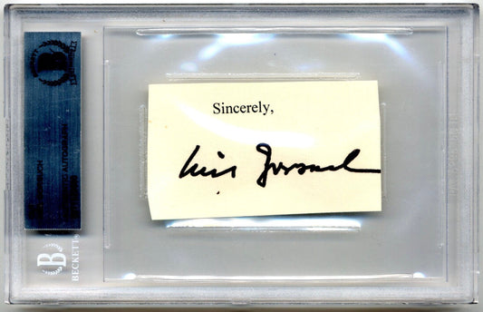 SUPREME COURT JUSTICE NEIL GORSUCH SIGNED CUT AUTOGRAPH BAS, TRUMP APPOINTEE