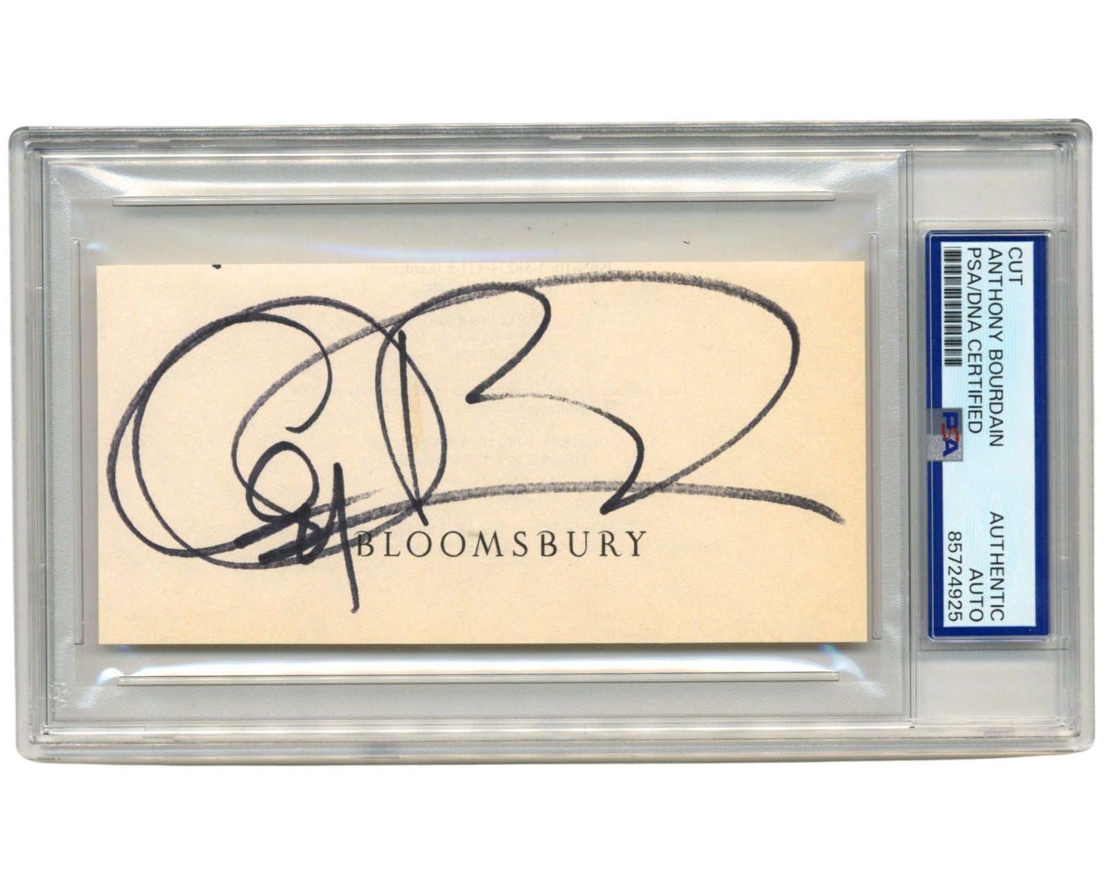 Food Icon Anthony Bourdain Signed Cut PSA Auto - Star of Parts Unknown!