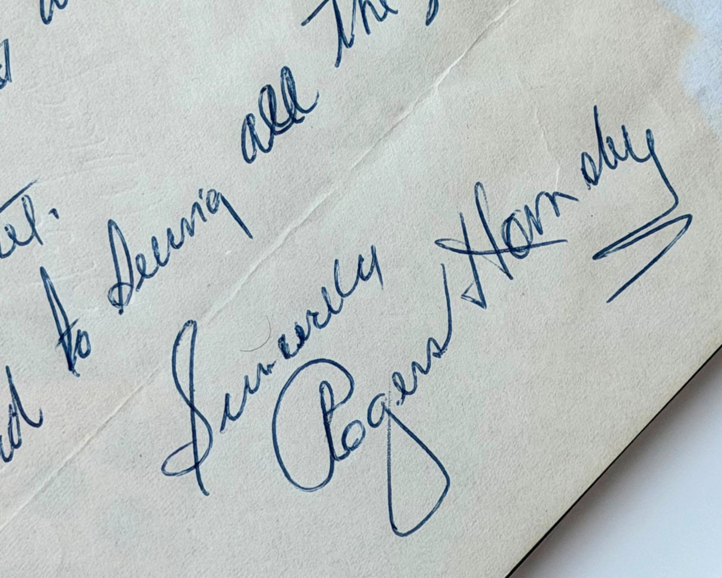 Cardinals Legend Rogers Hornsby Bold Signed Letter on Leaving Chicago PSA Mint 9