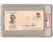 President Jimmy Carter & Vice Pres. Walter Mondale Signed Inaugural FDC PSA 8