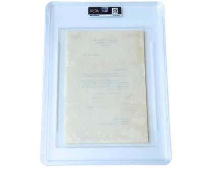 President John F. Kennedy Signed Letter Flown to Intl. Space Station! PSA Auto