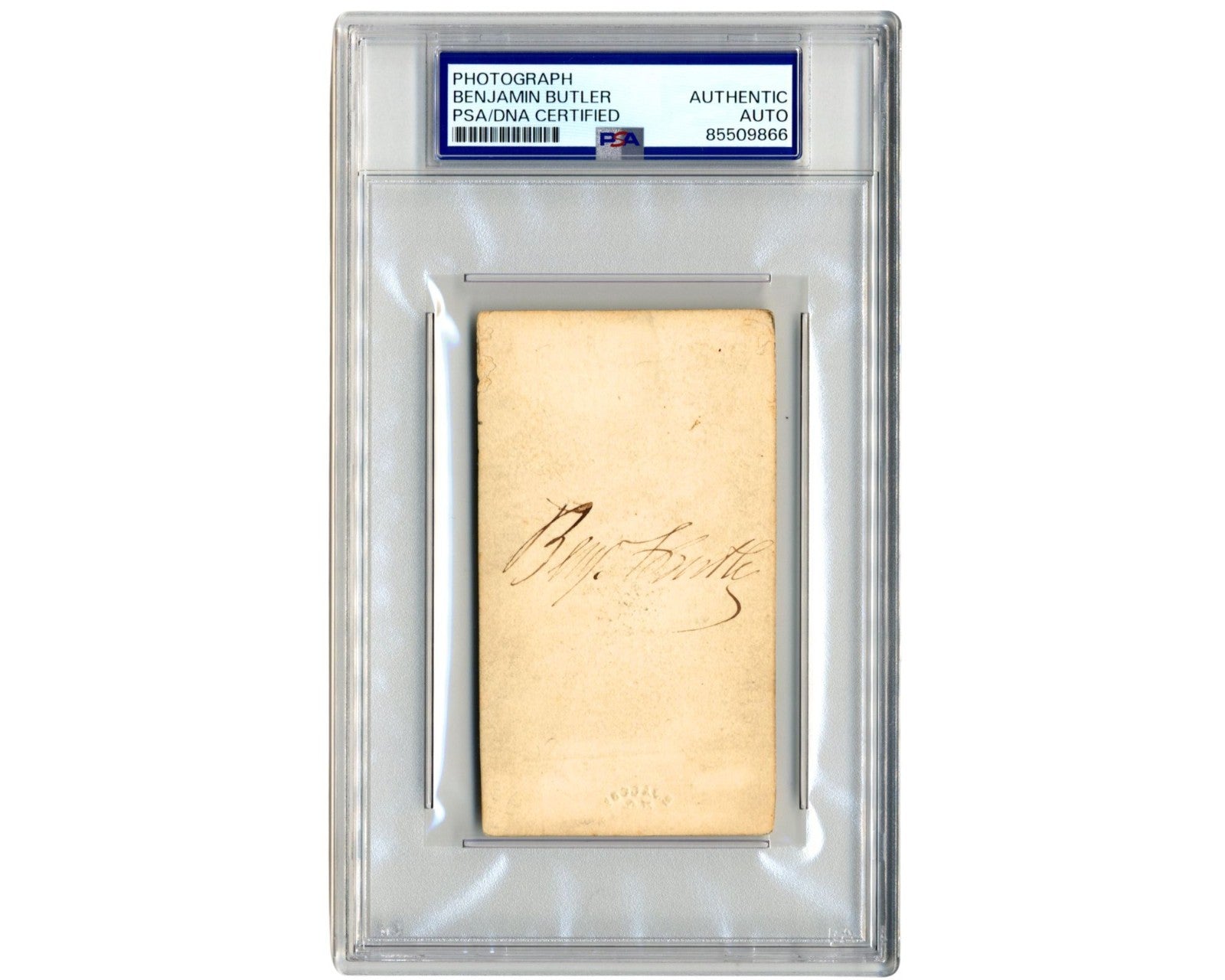 Rare Union Civil War General Benjamin Butler Signed CDV PSA Auto - Gorgeous