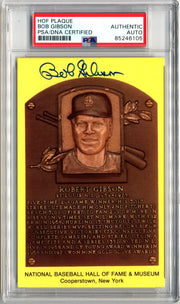Bob Gibson Signed HOF Post Card PSA Auto, Cardinals! HOF!