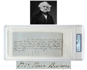 President Martin Van Buren Signed Handwritten Letter on Speaker of House! PSA