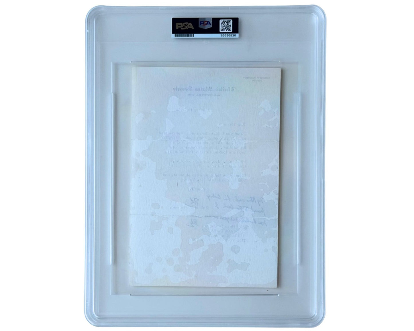 Attorney General Robert F. Kennedy Twice Signed Letter PSA Gem Mint 10