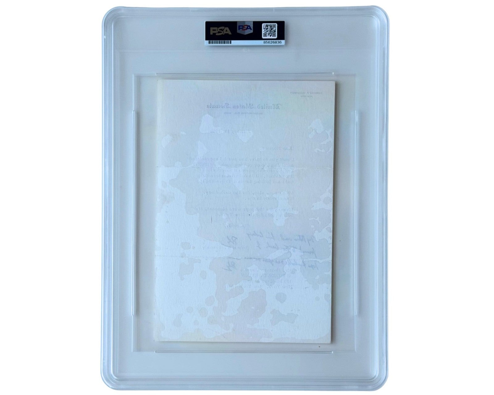 Attorney General Robert F. Kennedy Twice Signed Letter PSA Gem Mint 10