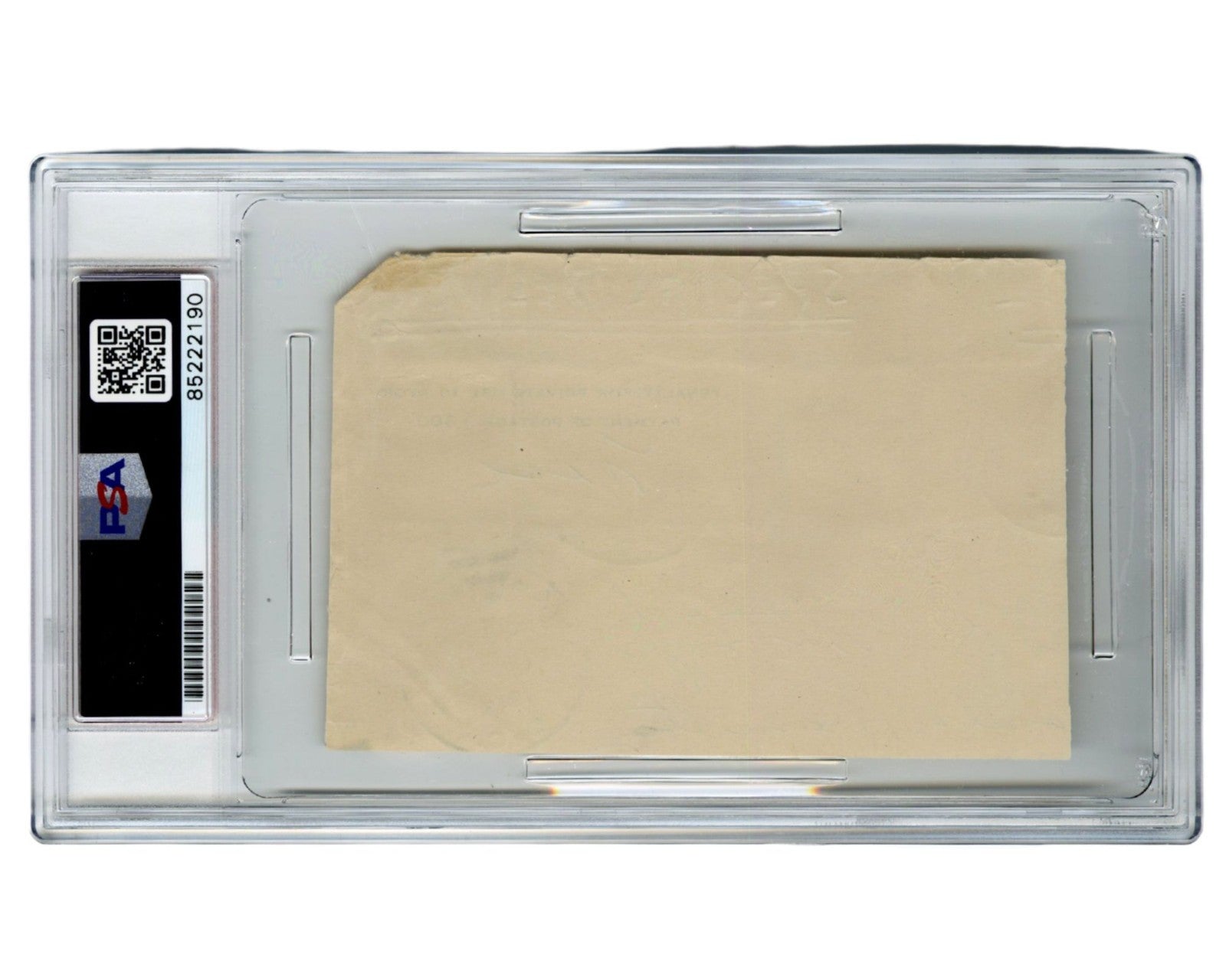 General George S. Patton Gorgeous Signed Cut! w/ Unique Stamps! PSA 8 Auto