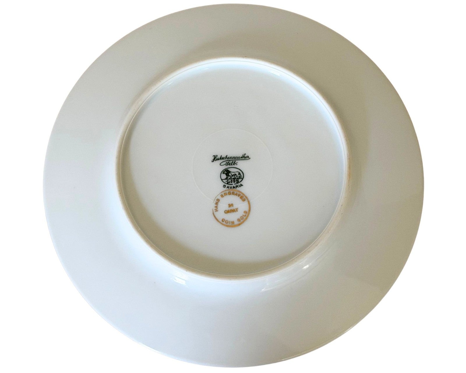Al Capone's Gorgeous Gilt & Turquoise Porcelain Plate Ex. Capone Estate
