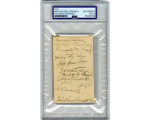 William "Buffalo Bill" Cody Twice Signed/Inscribed Card Fantastic! PSA Auto