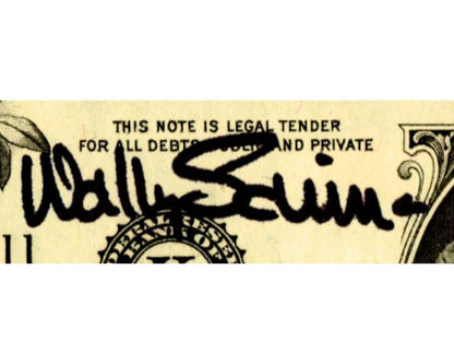 Mercury, Gemini & Apollo Astronaut Wally Schirra Signed $1 Dollar Bill PSA Auto