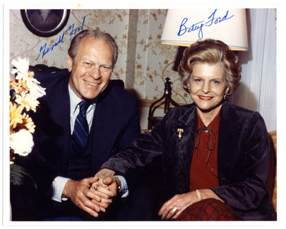 President Gerald & First Lady Betty Ford Signed Portrait Photo PSA Auto
