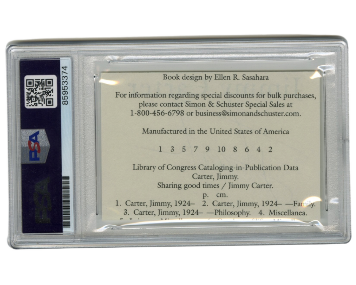 Jimmy Carter Signed Cut Autographed PSA/DNA Signature