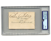 Calvin Coolidge Signed Vice President Chambers Card PSA Mint 9 Auto Rare Format!
