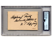 Appt by Lincoln Supreme Court Justice Stephen Field Signed Cut PSA Gem Mint 10