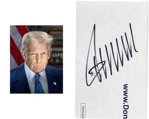 President Donald Trump Signed Cut from Rally Sign! PSA, Trump's Fingerprint?