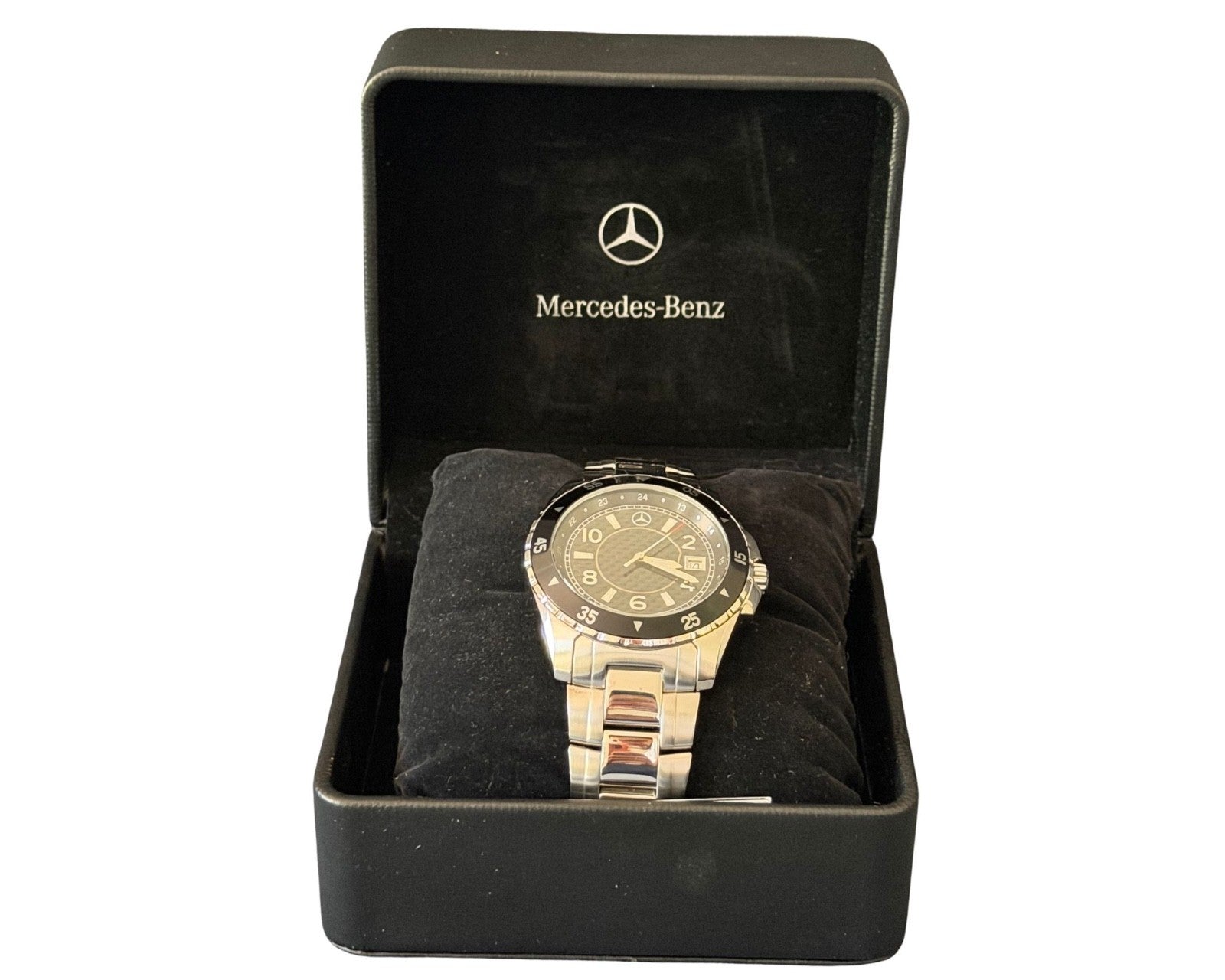 Willie Mays Personal Mercedes-Benz Watch with Autographed Box Ex. Mays Estate