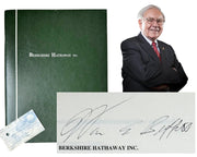 Warren Buffett Signed Berkshire Hathaway Annual Report JSA - The Best Buffett!