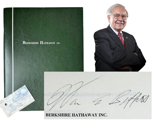 Warren Buffett Signed Berkshire Hathaway Annual Report JSA - The Best Buffett!