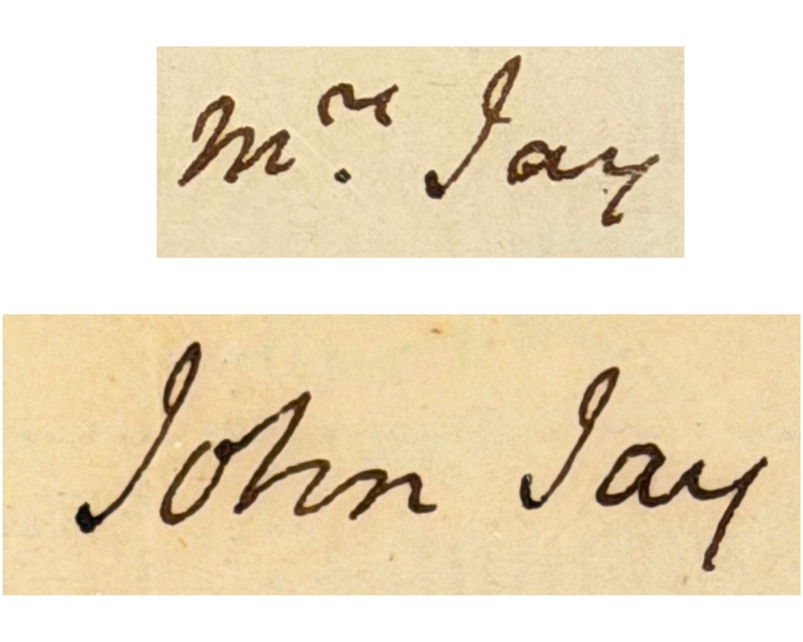 First Chief Justice John Jay Twice Signed Handwritten Document PSA Gem Mint 10