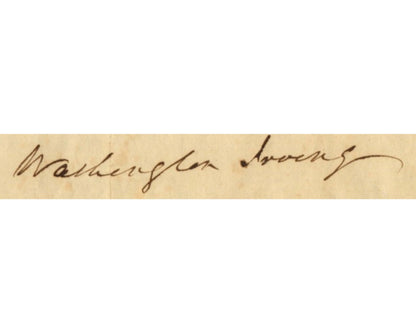 Sleepy Hollow's Washington Irving Signed Check Buying Horses! Headless? PSA