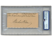 President WOODROW WILSON Signed Cut Autograph PSA Gem Mint 10 Perfect Signature