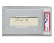 President Richard Nixon Bold Signed Cut Autograph PSA Mint 9 Auto