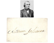 President Andrew Johnson Signature JSA Authentication - A Perfect Example!