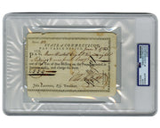 Oliver Wolcott, Jr. Settles Revolutionary War Finances for Connecticut! PSA Auto