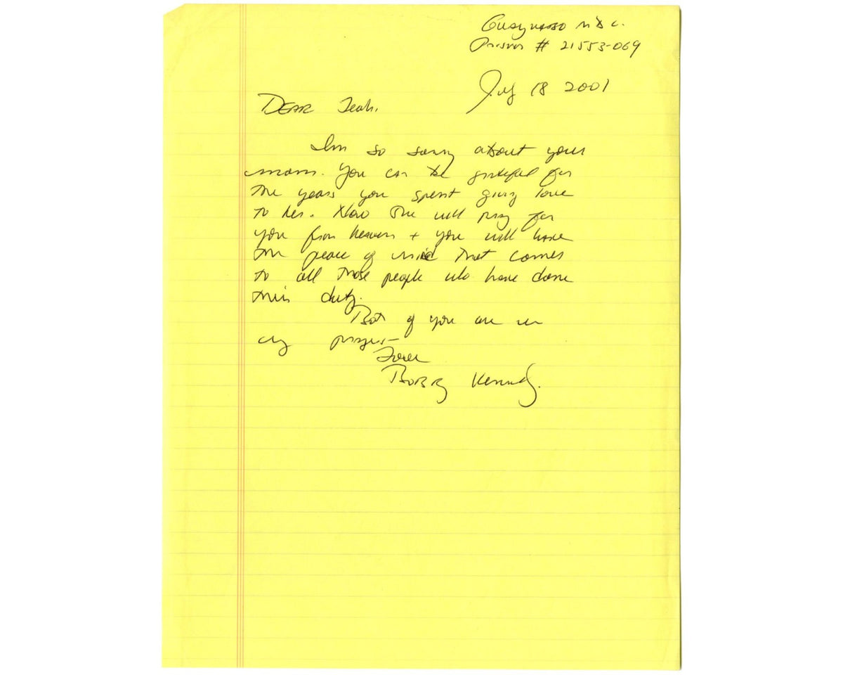 Rare Robert F. Kennedy Jr. Handwritten Letter Sent from Puerto Rican Prison! PSA