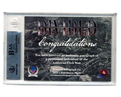 2019 Historic Autographs Civil War Divided George McClellan Cut Signature BAS