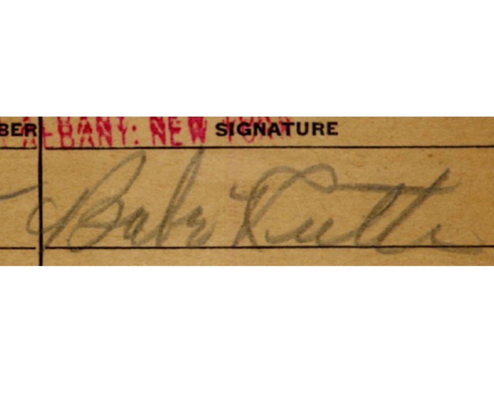 Yankee Icon Babe Ruth Bold Signed Western Union Cut from Final MLB Season PSA 7