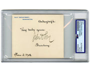 Sec. Of Navy John Davis Long Signed Cut, Mexican-American War Hero! PSA