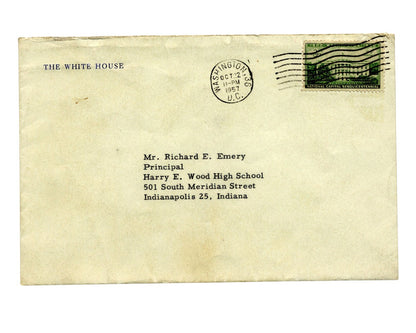 President DWIGHT EISENHOWER Signed Letter on Armed Services Training PSA Auto