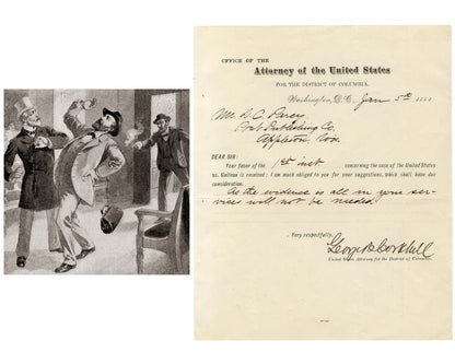 President Garfield Assassination: Signed Prosecution of Charles Guiteau Document