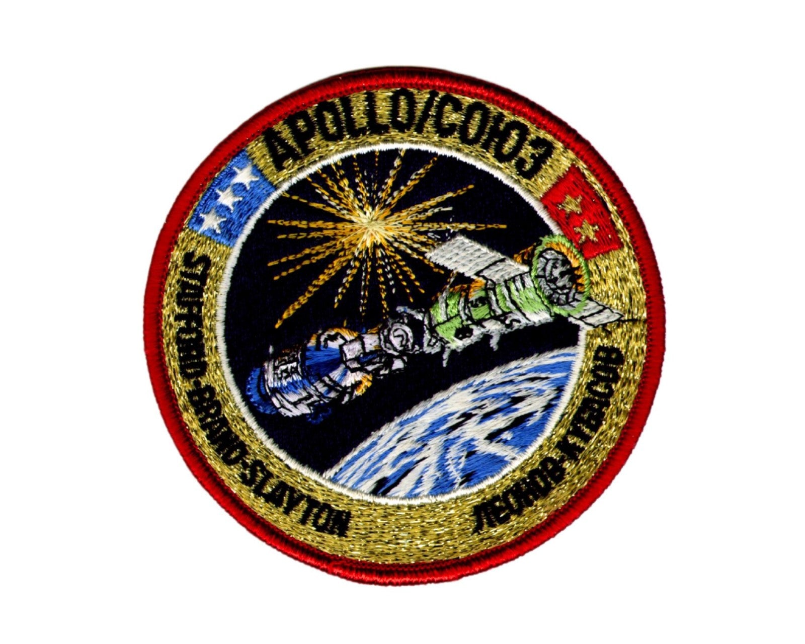 Deke Slayton Personally Owned Apollo-Soyuz Test Project (ASTP) Crew Patch