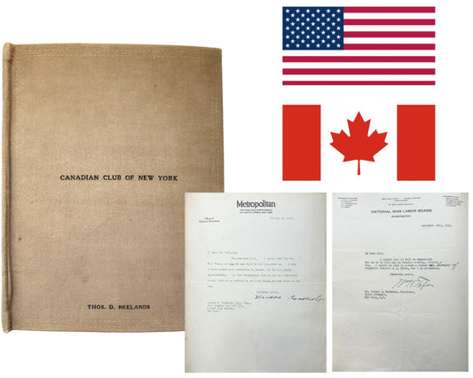 President T. Roosevelt Taft & 190+ Notables Signed Canadian Club Autograph Album