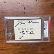 President George W. Bush Signed Bold Cut PSA Autograph