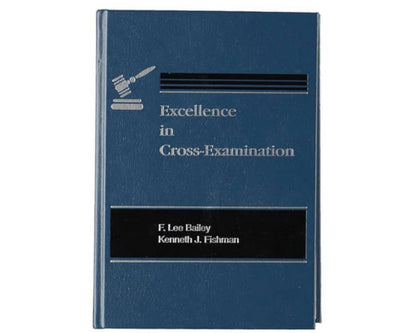 OJ Simpson Owned Cross Exam Book, Signed By F. Lee Bailey "It Aint Over"