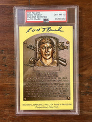Edd “Eddie” Roush Signed HOF Post Card PSA Gem Mint 10 Auto