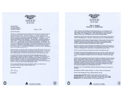 10+ Strands of Alexander Hamilton Hair - University Archives Provenance