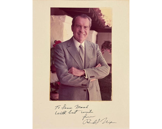 President Richard Nixon Signed Photograph - Gorgeous & Bold Example w/ JSA LOA