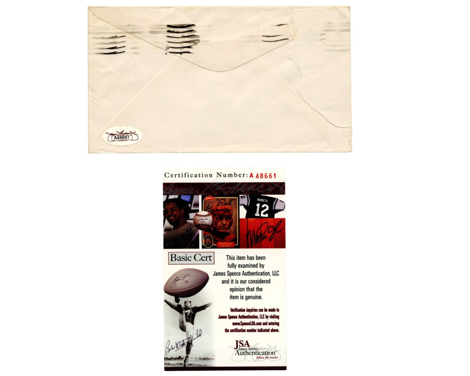 Brooklyn Dodgers' Zach Wheat Signed Envelope JSA Auto