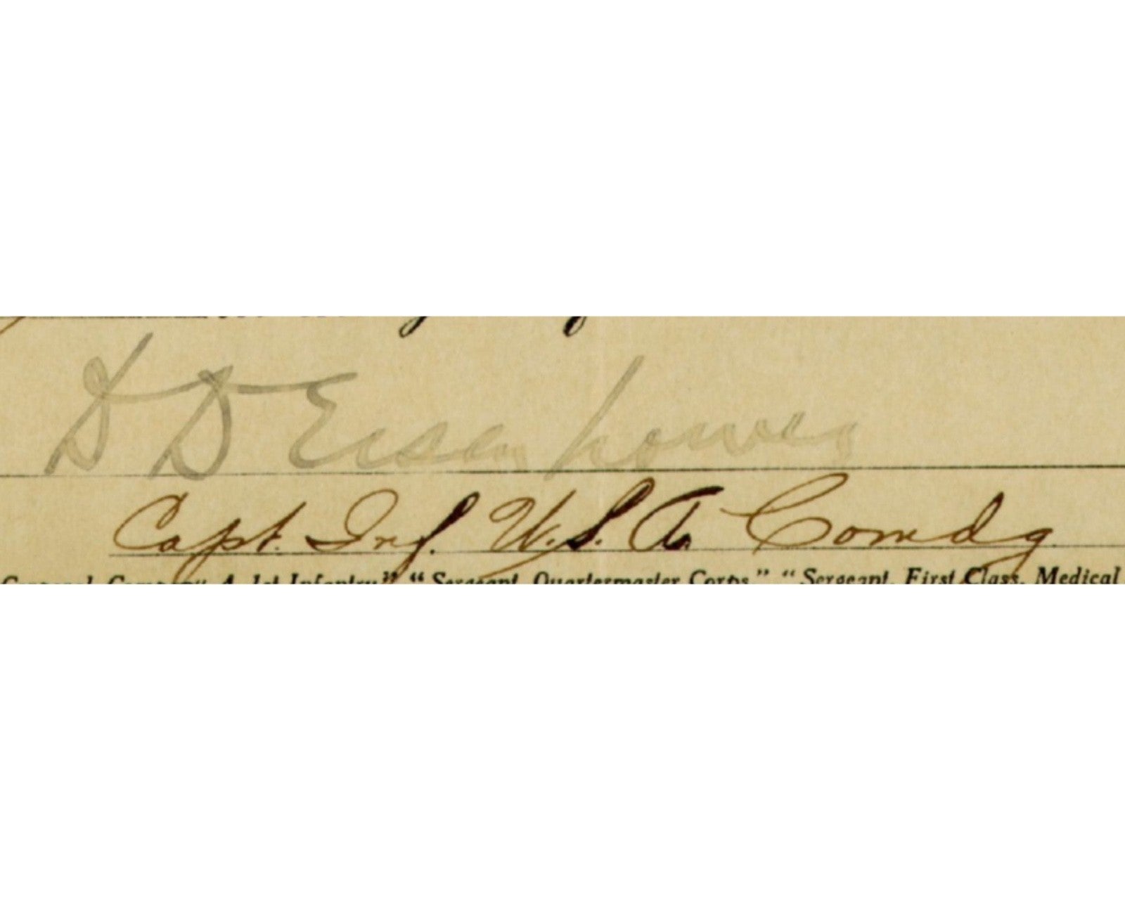 WWI Dated President Dwight D. Eisenhower Signed Army Appointment - One of a Kind