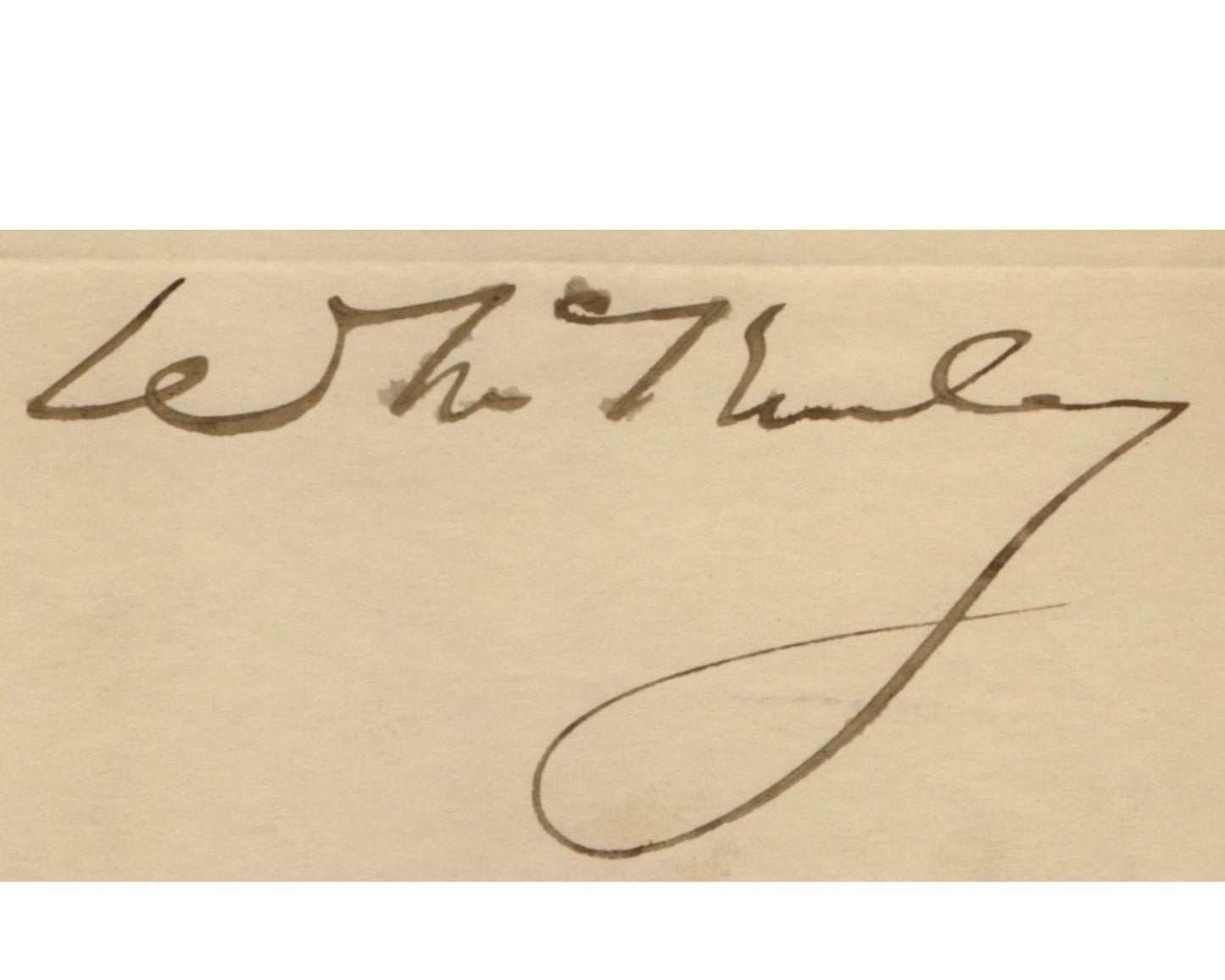 President William McKinley Boldly Signed Letter PSA Auto