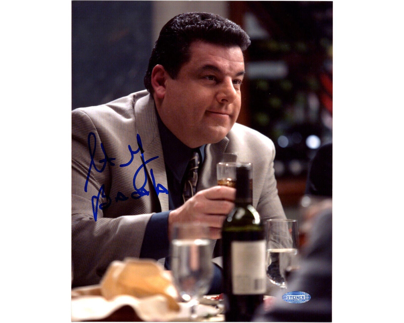STEVE SCHIRRIPA "The Sopranos" Signed & Inscribed 8x10 Photo Steiner Authentic