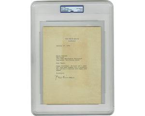 President Bill Clinton Signed Letter Wishing Wayne Gretzky Happy Birthday! PSA