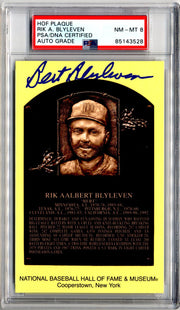 Bert Blyleven Signed HOF Post Card PSA 8 Auto